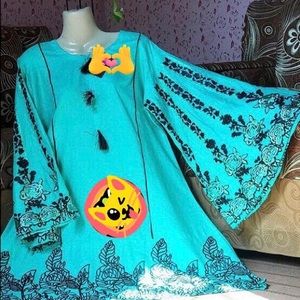 Embroidered lawn cotton shirt large size for sale